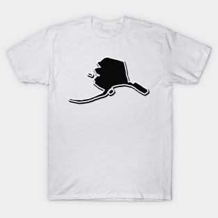 Black Alaska Outline T-Shirt